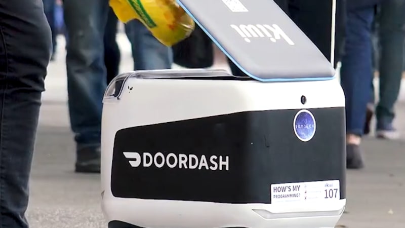 Kiwi the autonomous robot delivers your food